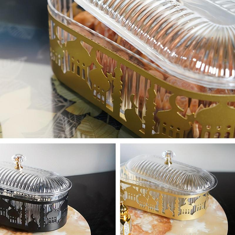 Ramadan Decoration Candy Snacks Tray EID Mubarak Decoration 2025 For Home Ramadan Kareem Islamic Muslim Party Eid Al Adha Gifts