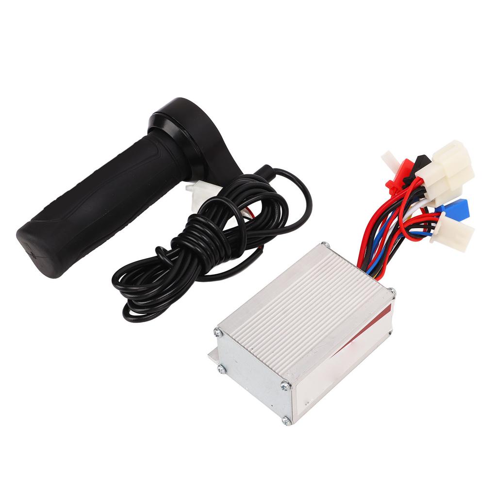 12V 250W Aluminum Alloy Brushed Speed Controller Long Line Throttle Twist Grip Set for Electric