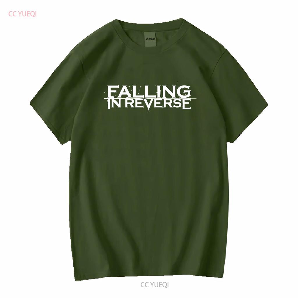 Falling in Reverse Logo T Shirt Cotton Black Men S to 5XL NB1609 vintage Washed Unisex Stylish Top For Everyday Wear Casual