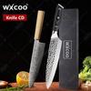 WXCOO Kitchen Knives Damascus Forged Chef Knife Butcher Cleaver Knife Meat Cleaver Fruit Slicing Knife Kitchen Accessories