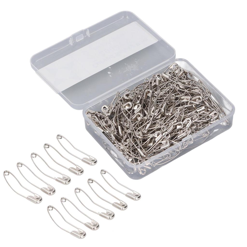 Curved Security Pins High Strength Rustproof Steel Wire Bent Pins for Quilting Sewing Knitting 1.5