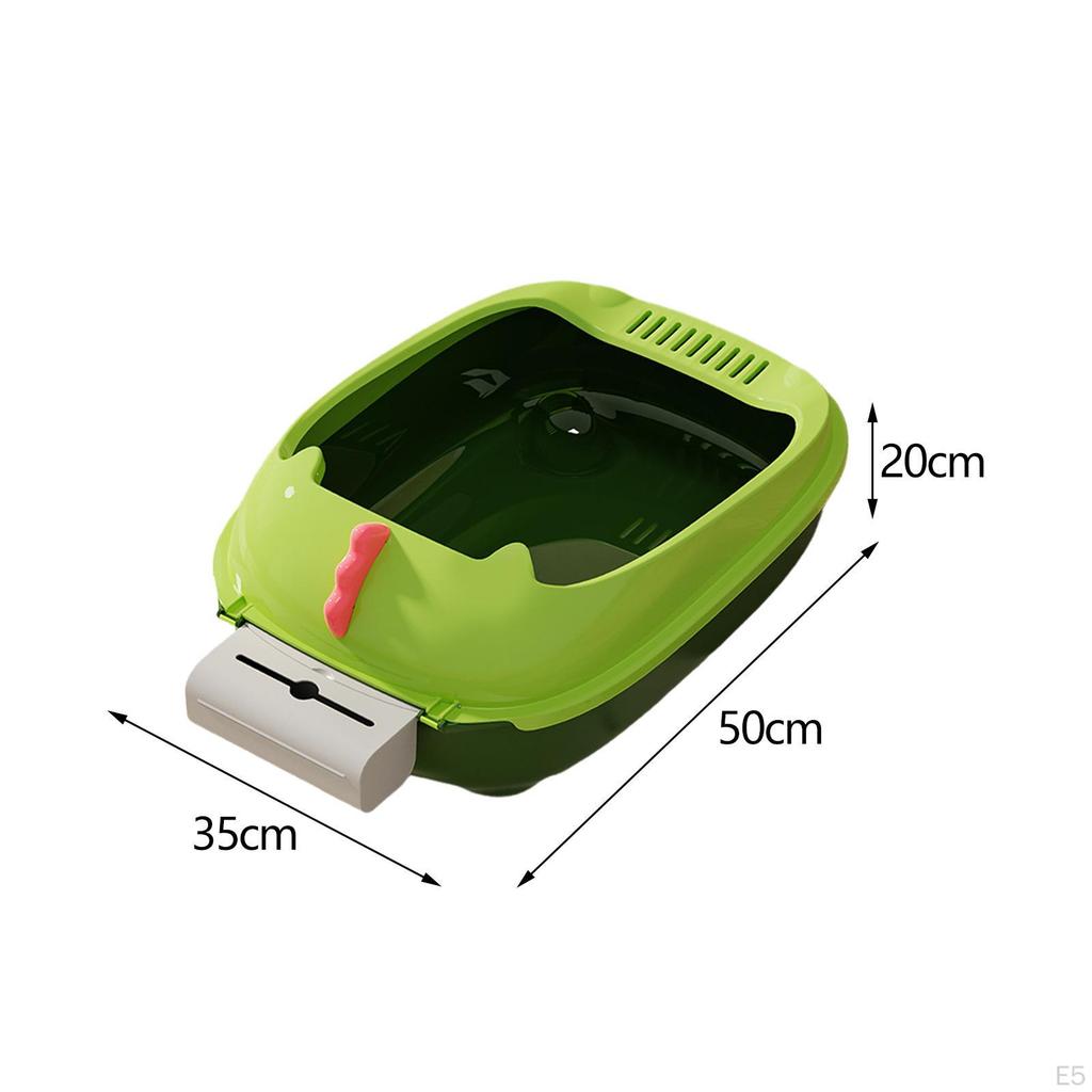Litter Box Potty Toilet Sandbox Container Splashproof Cage Bedpan Pet for