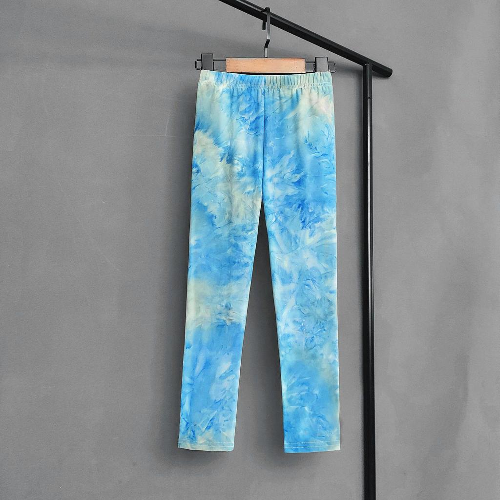 Summer Children's Leggings Are Fashionable Colorful Versatile Slim Fit Pants for Girls Comfortable and Elastic Pants