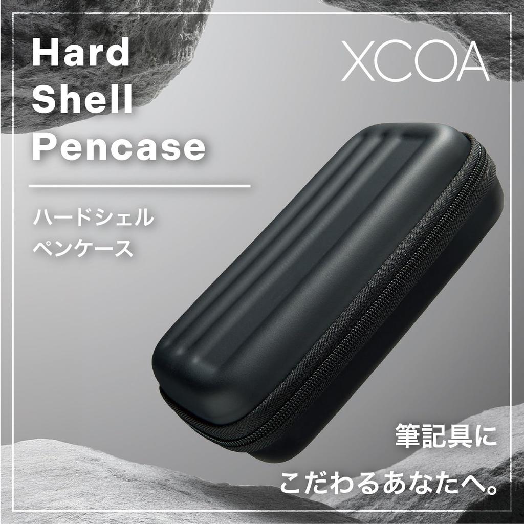 LIHIT LAB XCOA Hard Shell Pen Jet Black Case, A3802-24
