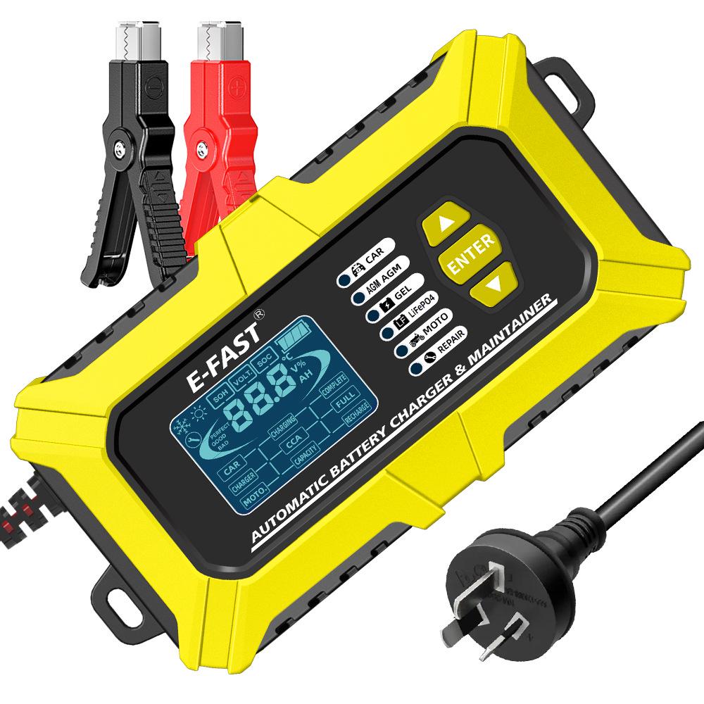 E-FAST 12V 6A Smart Battery Charger & Tester Combo