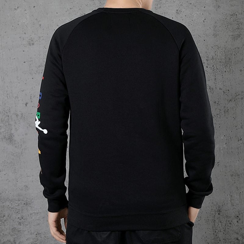 Jordan Sweatshirts Men's Black Crew Neck Moderate Regular CT6304-010
