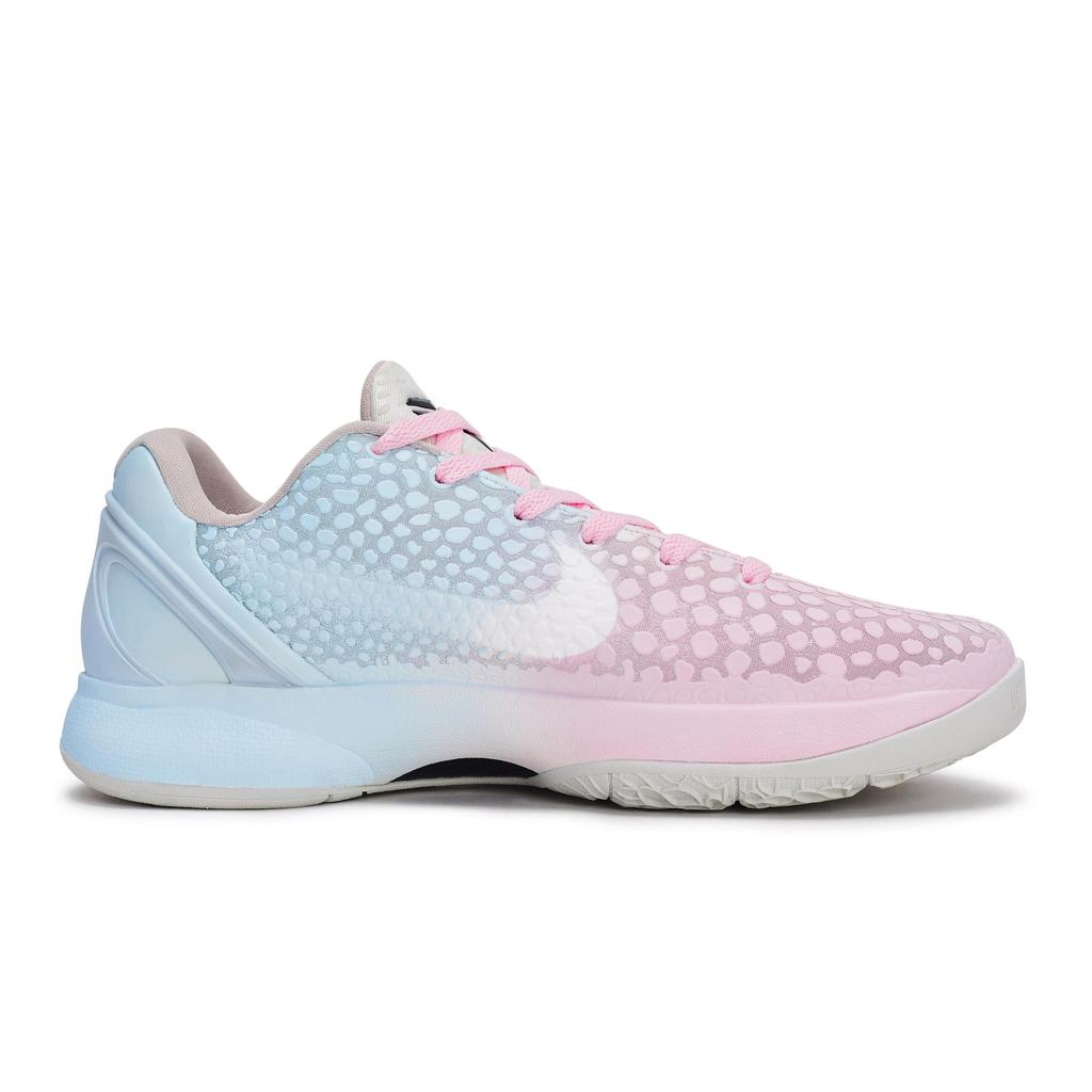 Nike Zoom Kobe 6 Basketball Shoes Men's Low Top Pink/White/Blue FQ3546-100(Team80-S-BOX)