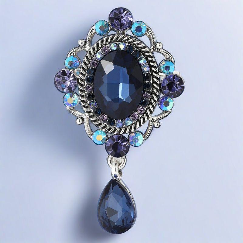 Retro Glass Pearl Brooch Pendant: Women's Anti-Exposure Corsage Collar Pin