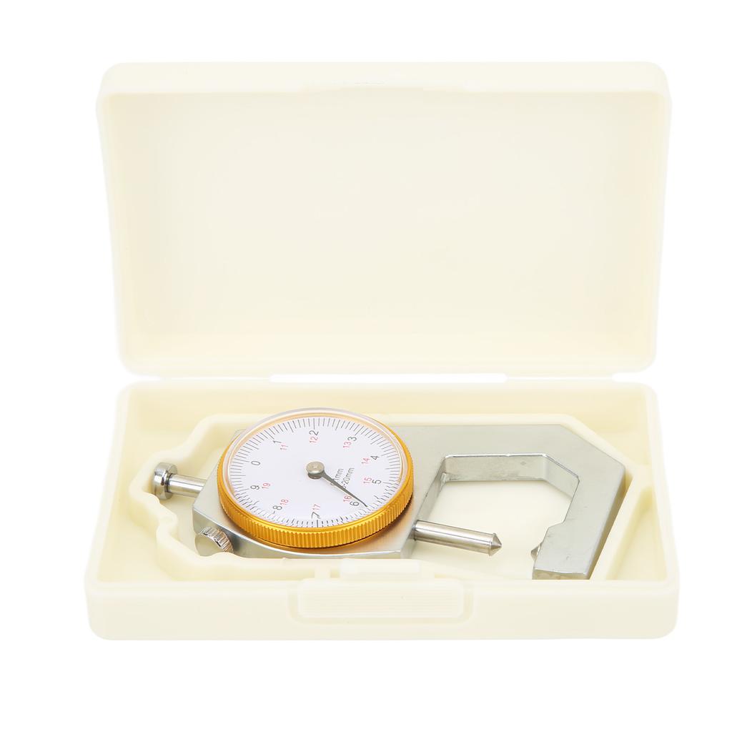 Thickness Gauge Micrometer Meter Cone Head 0‑20mm 0.1mm Resolution Measuring Tool for Paper Film