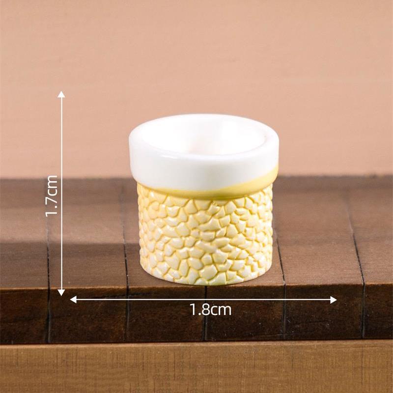 5PCS Cute Dollhouse Miniature Toy Colorful Patterned Vase Model Home DIY Decor Kids Play Toy Micro Landscape Ornaments Gifts