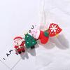 Children Cute Kids Gifts Christmas Hair Clip Elk Headwear Santa Claus Hairpin Hair Accessories