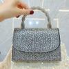 Elegant French Diamond Rhinestone Evening Handbag