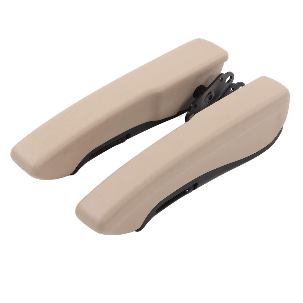 Pair Car Armrest Left Right 0‑120 Degree Adjustable Interior Beige Universal for RV Trucks
