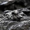 Stainless Steel Wild Boar Head Pendant Necklace - Punk Rock, Cool, Retro Design.