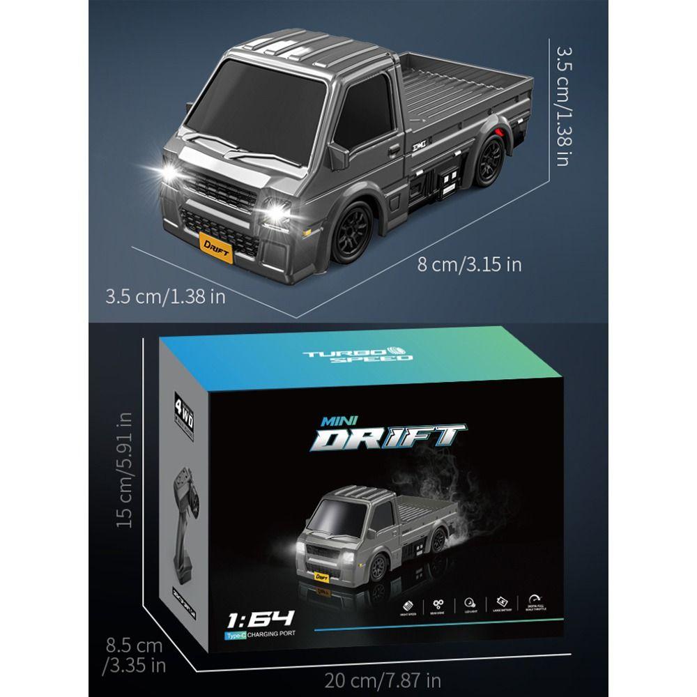 High Speed RC Drift Car 2.4G Remote Control Drift Truck New 1:64 RC Truck Kids Boys