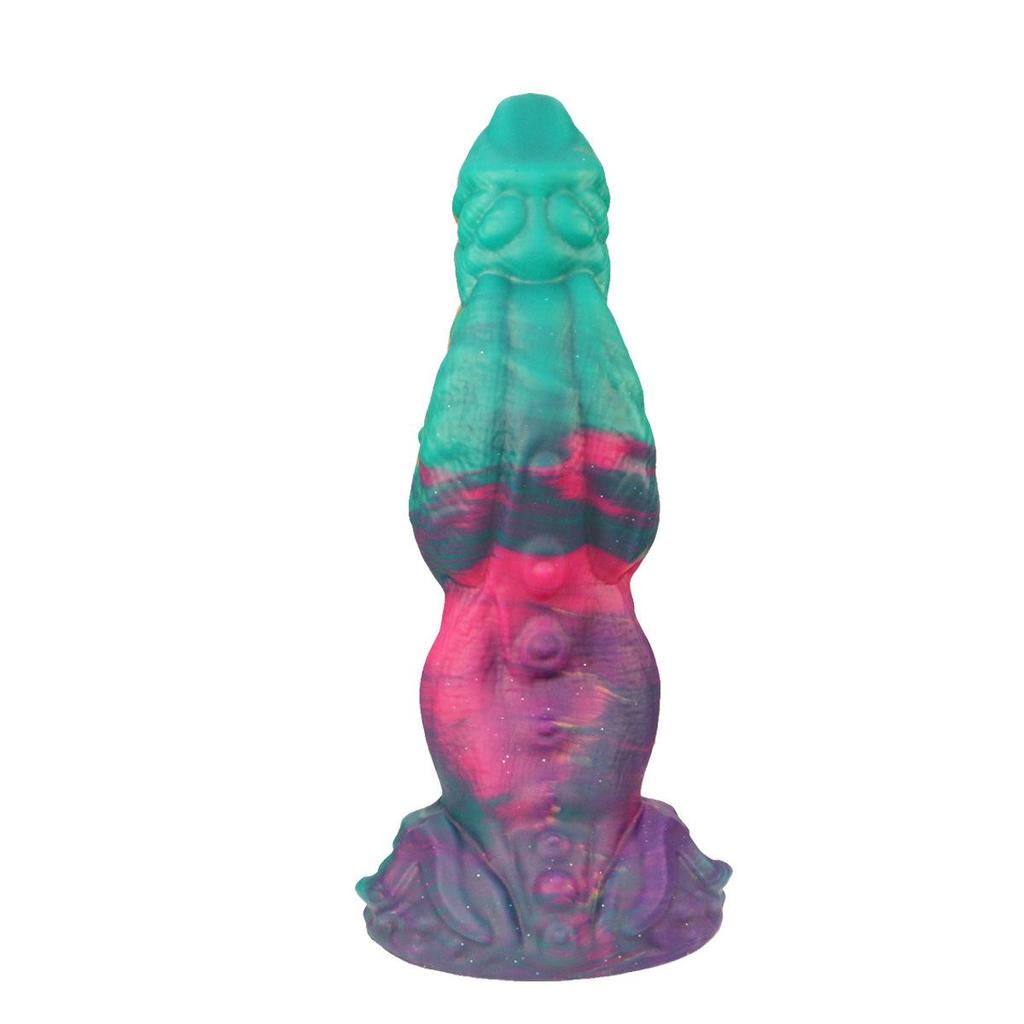 Extra dicker Silikon-Grüner Riese Dildo & Anal Plug für alle Geschlechter