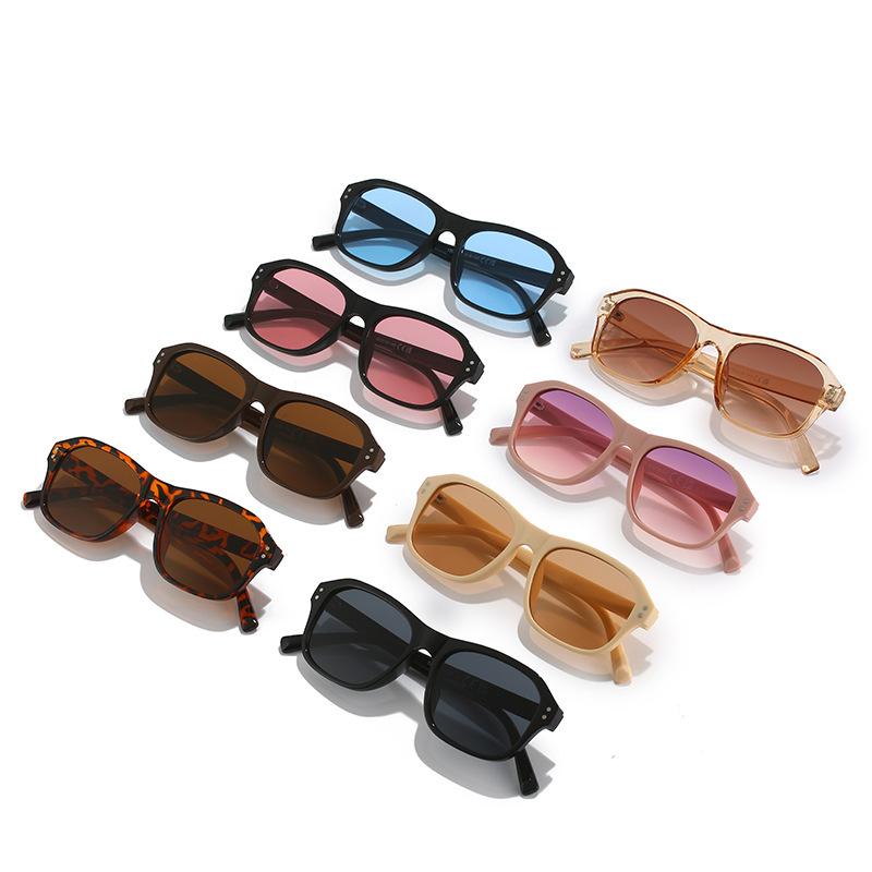 The Same Style Of Wind Sunglasses, Retro Large-Frame Sunglasses, Trendy Sunglasses.