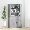 Vidaxl Tall Cabinet, Concrete Grey