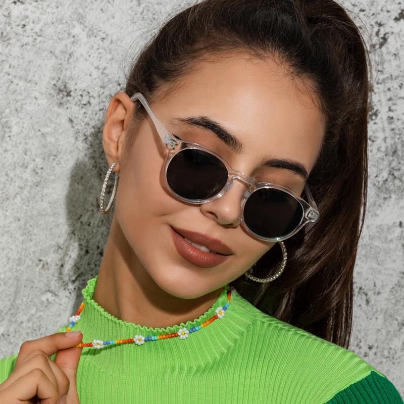 4pcs Fashion Small Frame Sunglasses Women Vintage Luxury Brand Design Glasses Mirror Shades Travel UV400 Protection Eyewear