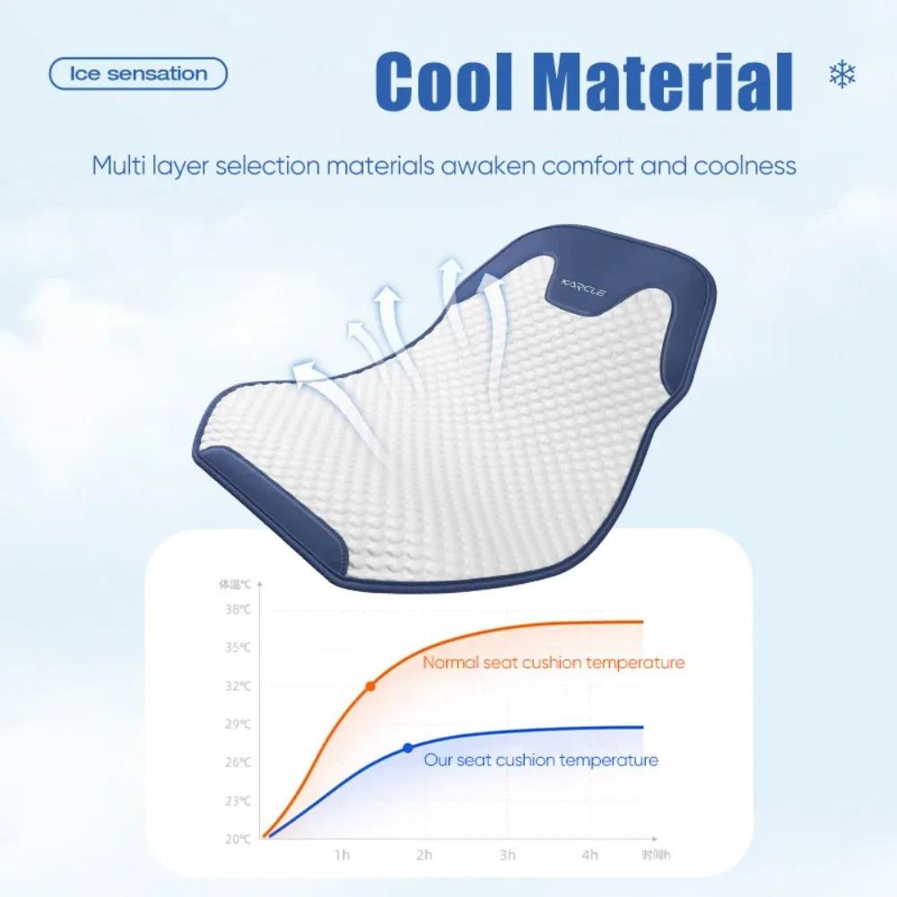 Ice Silk Car Seat Cover Luxury Cooling Auto Cushion Universal Vehicle Chair Protector Washable Car Chair Cover Fit Four Seasons