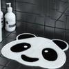 Alfombrilla de masaje con forma de panda de dibujos animados, almohadilla de suelo versátil, alfombrilla antideslizante para baño