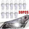 10-30pcs Car T10 Led Bulbs LED Light Cold White Silica Auto Interior Dome Reading Wedge Side Door Trunk Lamp License Plate Lamp Bulbs 7