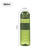 Water bottle800ml high-value summer outdoor sports portable plastic water cup with anti-skid ring, student cup multi-color optional
