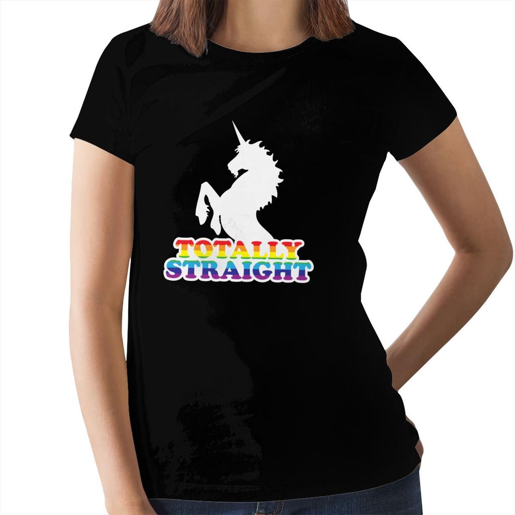Buy Horse T-Shirt Totally Straight T-Shirt Gray Simple Women T-Shirt  Pattern Short Sleeve Cotton Ladies Tee Shirt at affordable prices — free  shipping, real reviews with photos — Joom