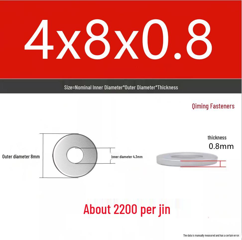 4.8 Grade Galvanized Iron Flat Washer M3-M40 Oversized Metal Screw Gasket Washer