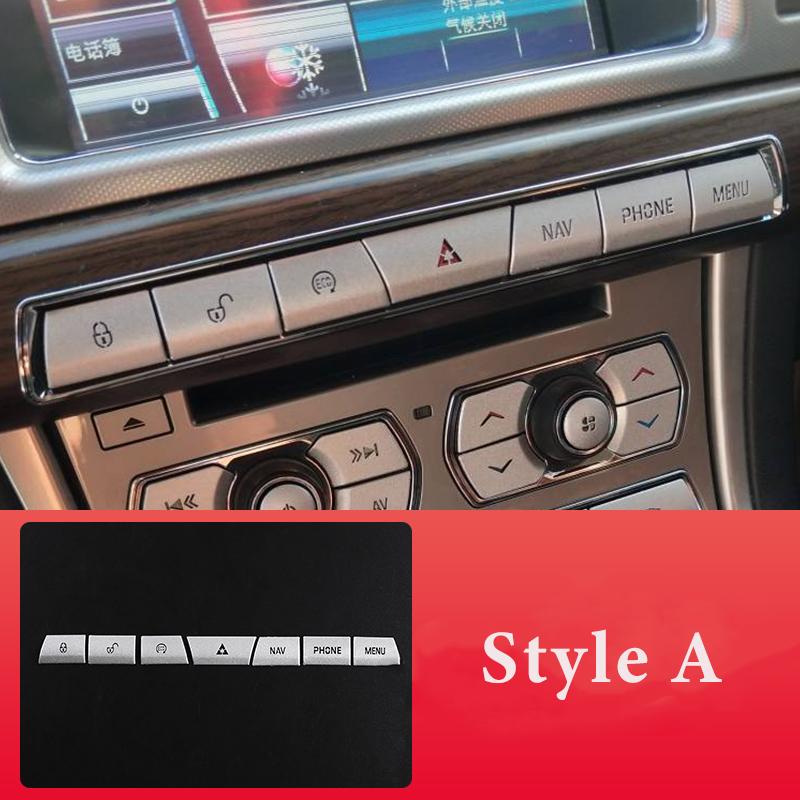 For Jaguar XF XJ 2010-2019 Car Modification Interior Central Control Shift Panel Button Decoration Sticker Car Accessories