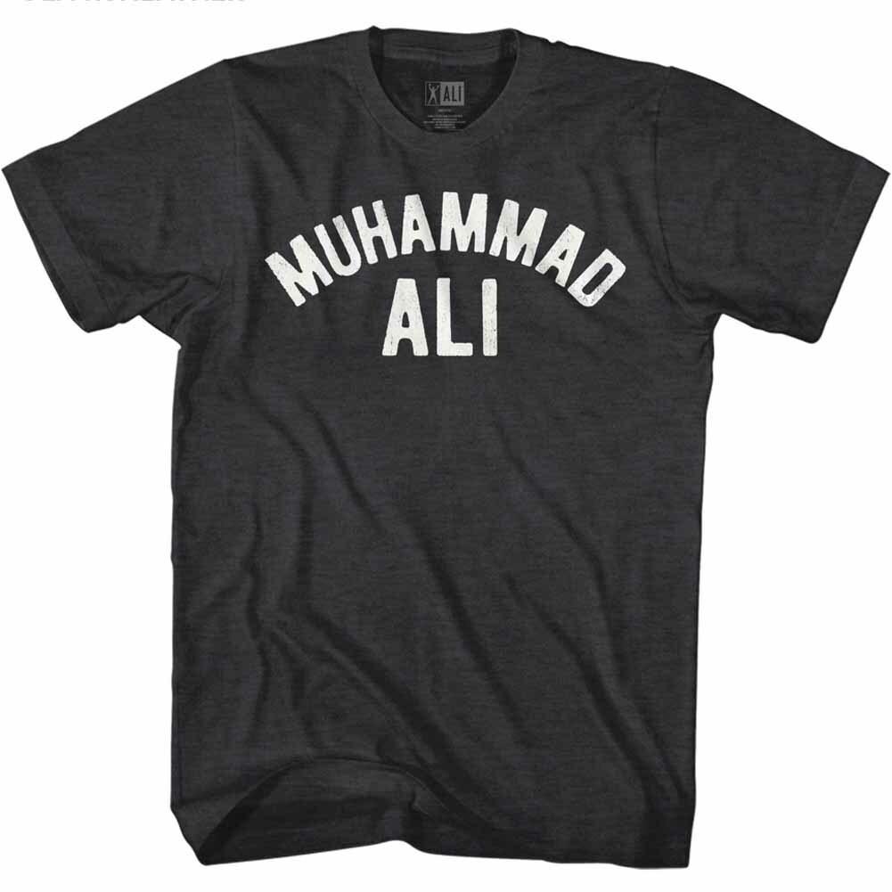 Muhammad Ali World Boxing Champion Arched Ali Name Men T Shirt XXXXL