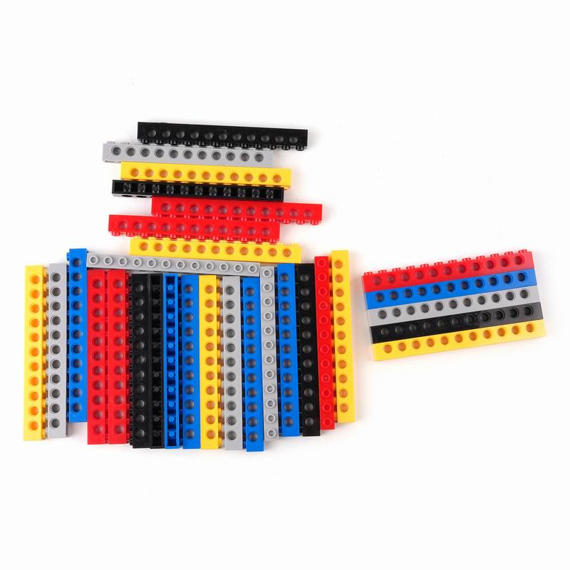 MOC high-tech Parts 3895 1x12 Brick 11 Holes MOC Technical Building Block Suitable For All Brands Small Particles Toy
