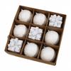 Christmas Party White Christmas Ornament Exquisite Decorations Harmonious Touch Lightweight Foam Shimmering Designs