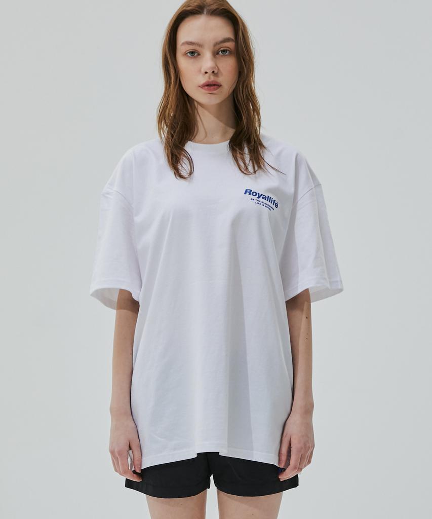 ROYALLIFE Be The Friends Short Sleeve Tee (Rl701 Be The Friends Tee) - White