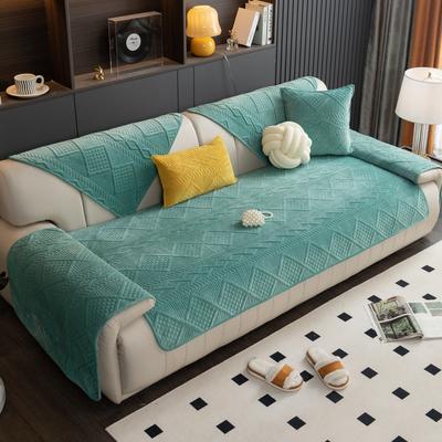 Cream Wind Crystal Velvet Sofa Cushion Autumn And Winter New  Fixed Non-Slip Leather Sofa Special Cover Sofa Cushion Cloth
