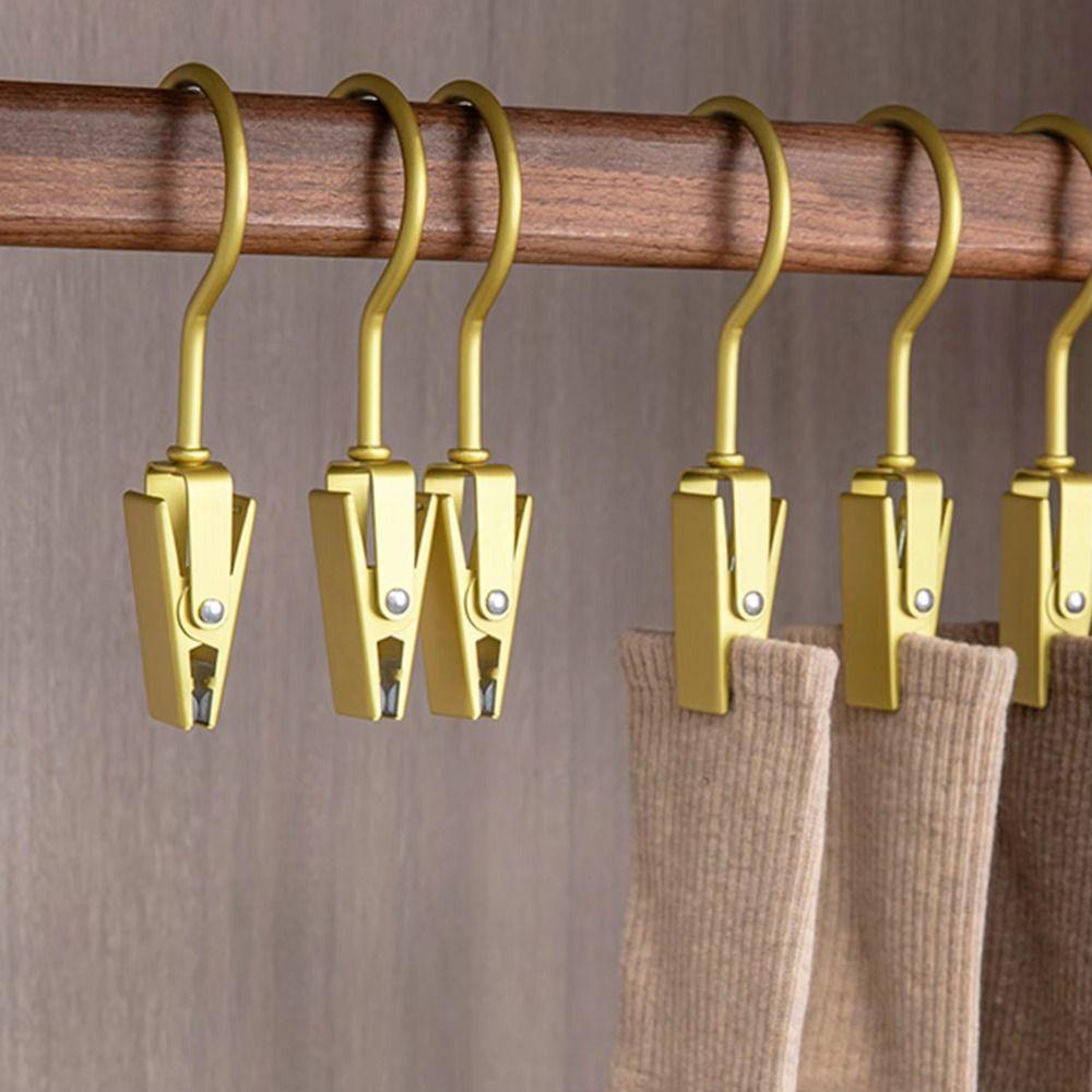 1/3pcs Aluminum Alloy Pants Racks Seamless Trousers Organizer Portable Hook Clip  for Hats Socks