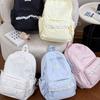 Sweet Lace Trim Rucksack Large Capacity Student School Bag Y2k Polka Dot Backpack  Outdoor Use