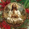 Jesus Prayer Metal Wall Poster 8x8 Inch, Orthodox Home Gift, Christian Graduation Decor