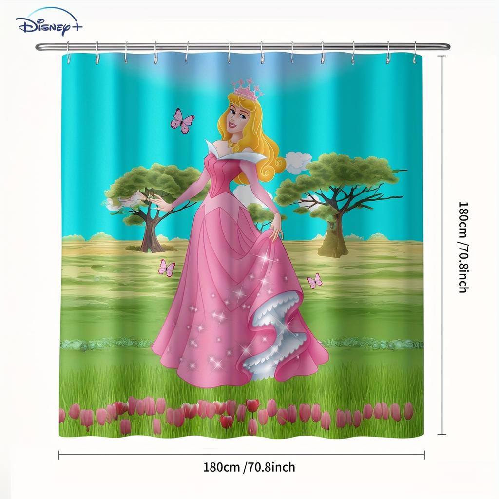 4pcs Spiderman Cartoon pattern decoration set includes shower curtain, non-slip bathroom rug, toilet U-shaped mat, toilet seat