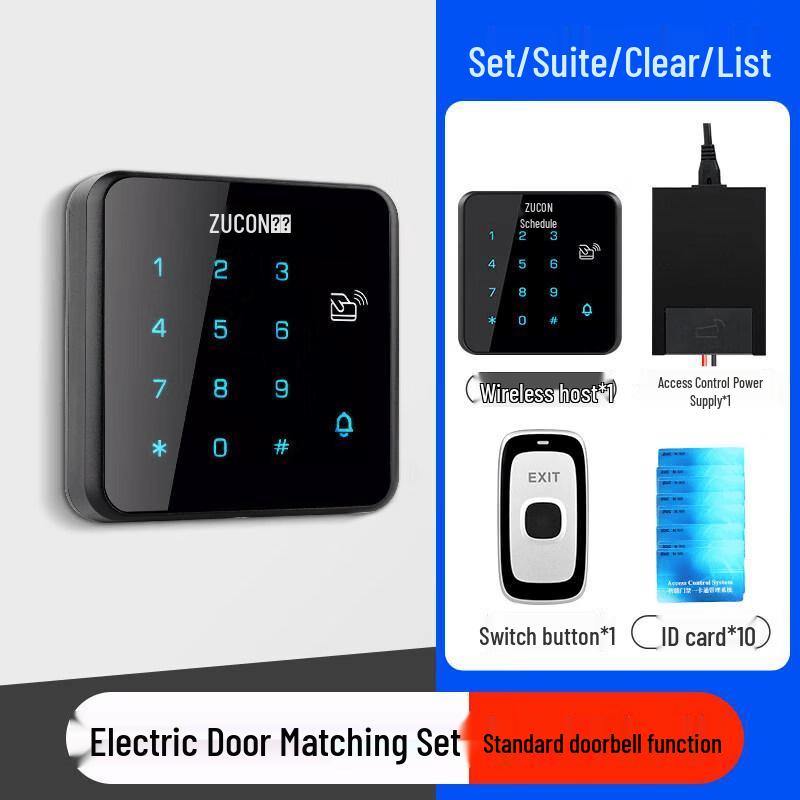 

ZUCON 2.4G Беспроводная система контроля доступа по карте/паролю CN вилка (адаптер в комплекте)