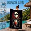 Skull Jack Artwork Printed Microfiber Beach Towel, Soft And Absorbent, Quick-Dry, Ideal for Summer Travel, Beach Essential, Swimming Pool