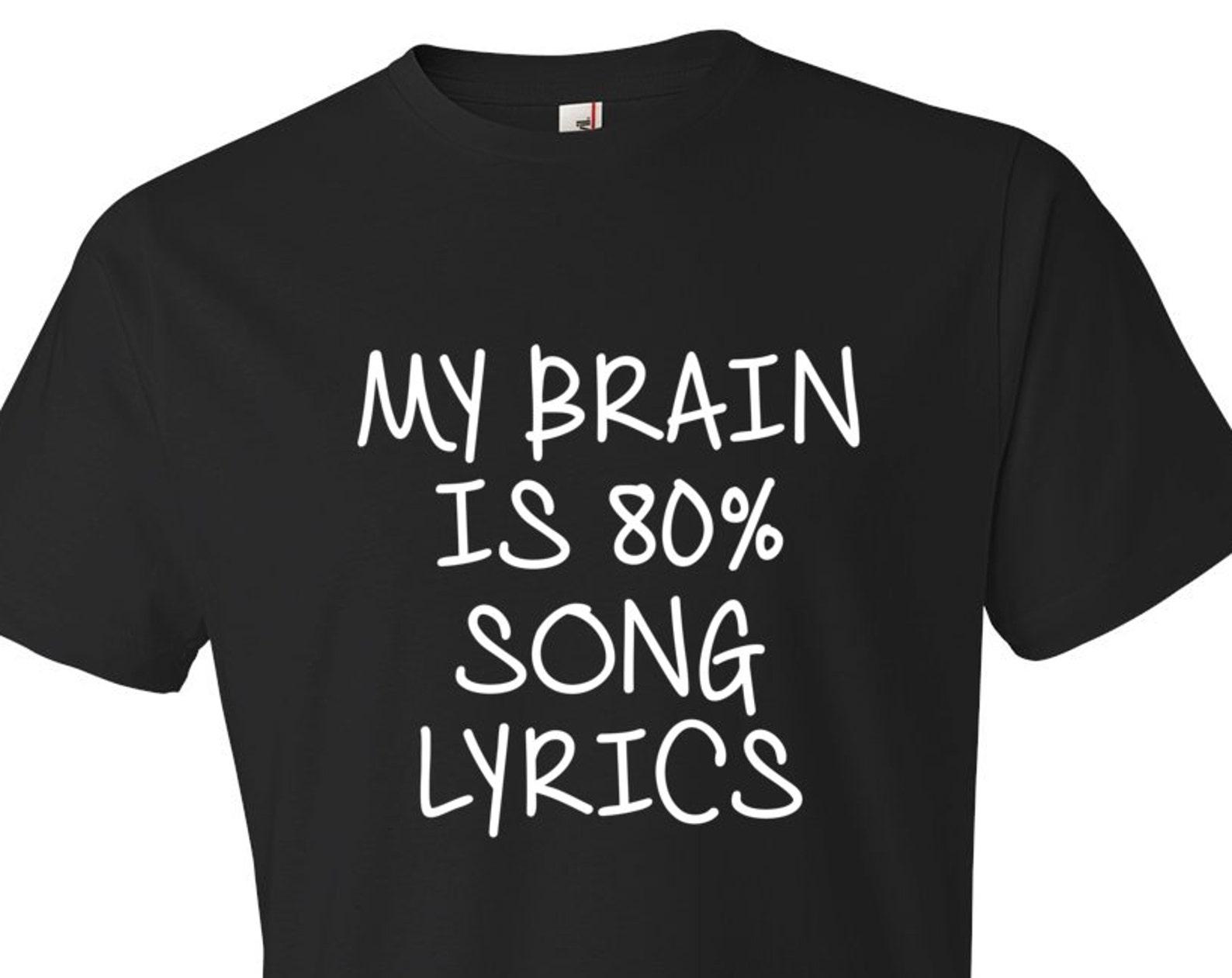 Gift for Music Lover - Lyrics Shirt - Music Shirt - Guitar Player Gift - Guitar T-Shirt - Rock Star - Bass Player - Music Tshirts #OS221 XL