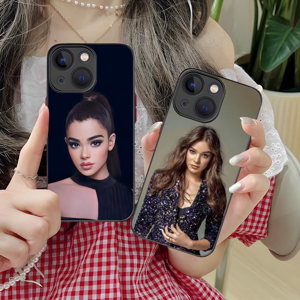 Hailee Steinfeld Silicone Mobile Phone Case for iPhone 17 16 15 14 13 12 11 X XR XS 8 7 Air Pro Max Plus Mini Colorful Cover