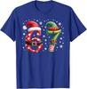 Funny Six Seven 6 7 Meme Christmas Humor Santa Elf T-Shirt