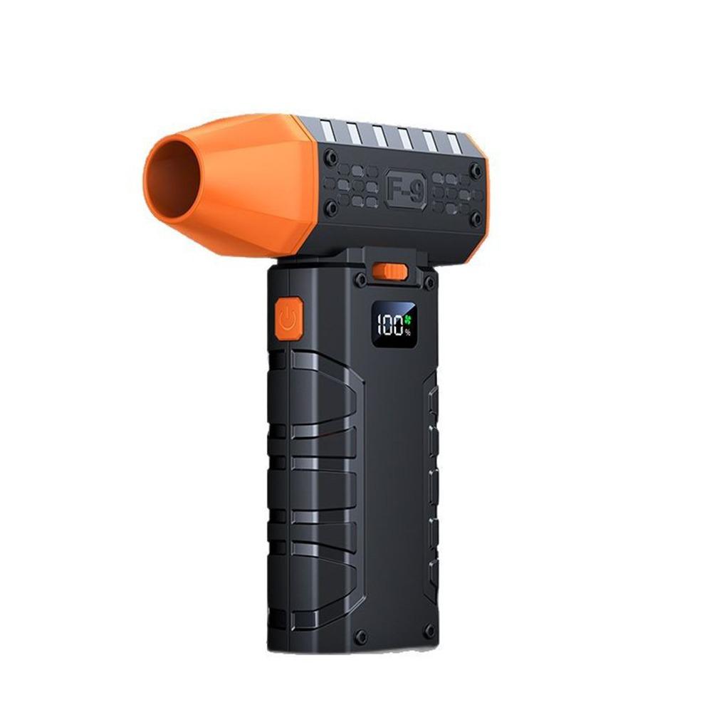 

80000 RPM Mini Electric Air Blower Lighting Lamp Powerful Dust Blower Brushless Motor Blowing Hair оранжевый