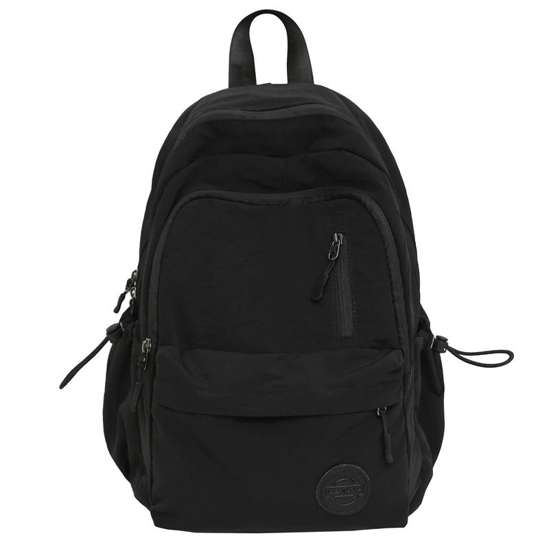 

Повседневный рюкзак большой вместимости для пары, для учеников средних школ/колледжей чёрный