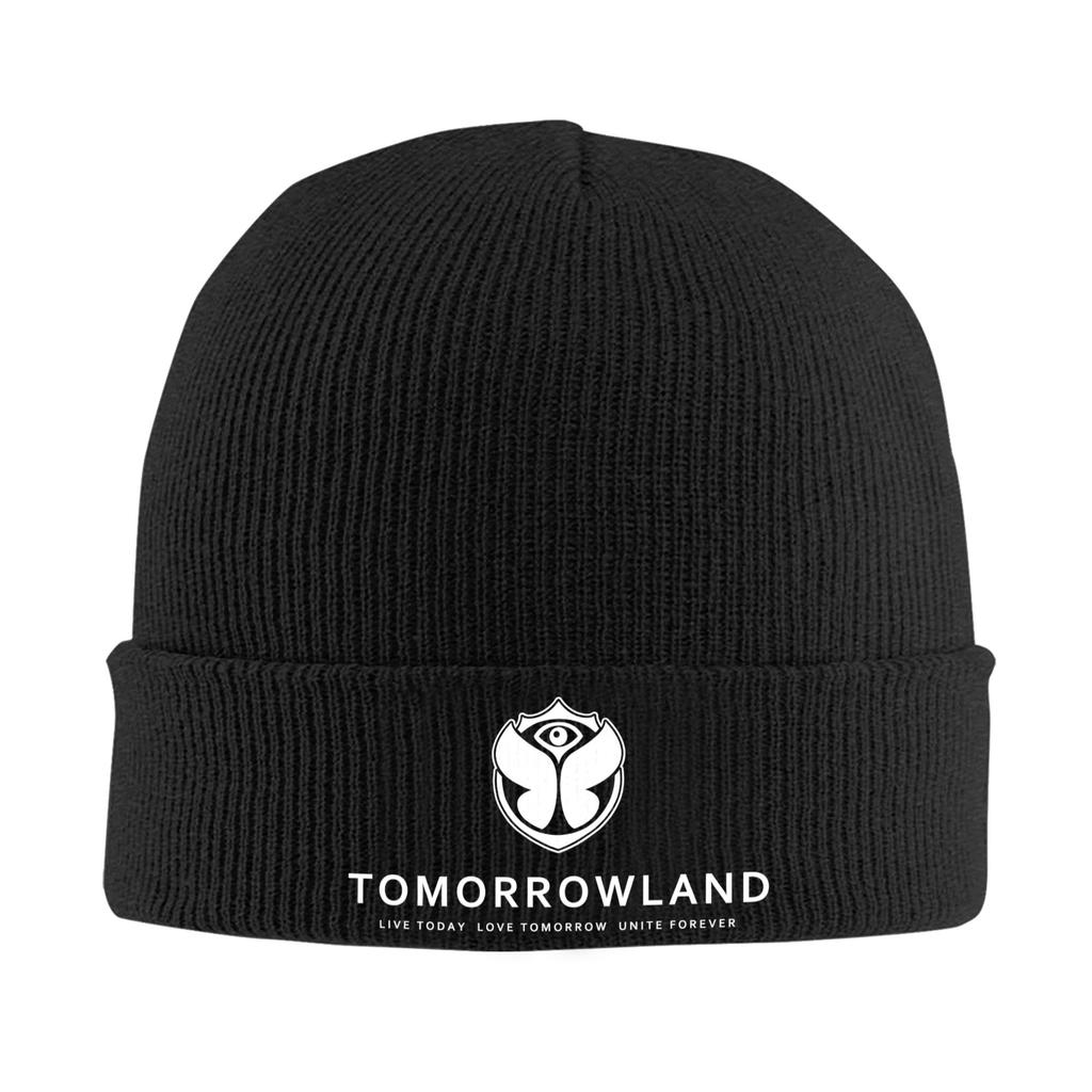 Tomorrowland Skullies Beanies Caps For Unisex WoUnisex Winter Warm Knit Hat Adult Belgian Electronic Dance Music Festival Bonnet Hats