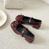 2025 Spring Autumn Women Mary Jane Shoes Fashion Butterfly-knot Shoes Casual Low Heel Dress Street Style Shoes