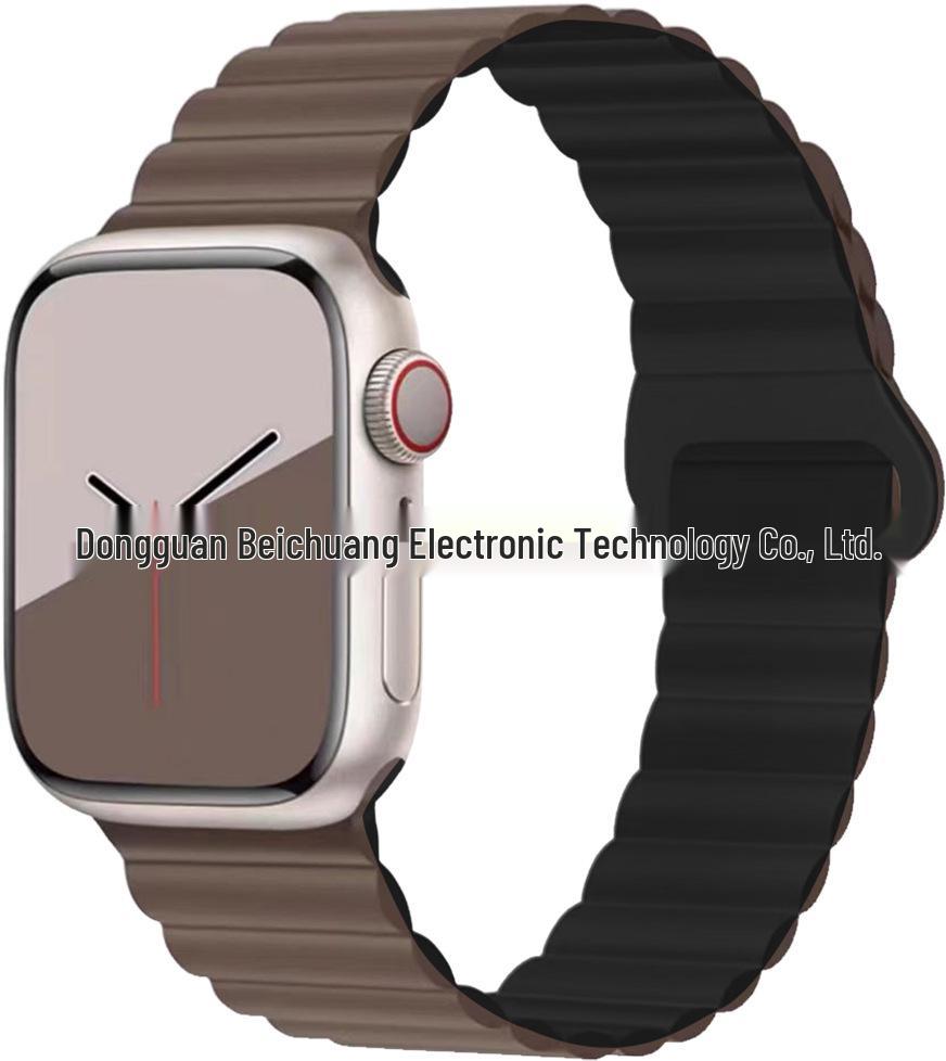 Two-Color Silicone Strap for Apple Watch 10/SE Creative S9