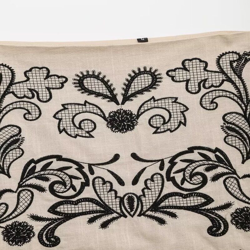 Fashion Style 2024 Summer New Arrival Women's Stylish High Waist All-Matching Embroider Mini Skirt Skirt 1821030